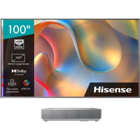 100" Телевизор Hisense 100L5H серебристый 3840x2160, 4K Ultra HD, 60 Гц, Wi-Fi, Smart TV, VIDAA