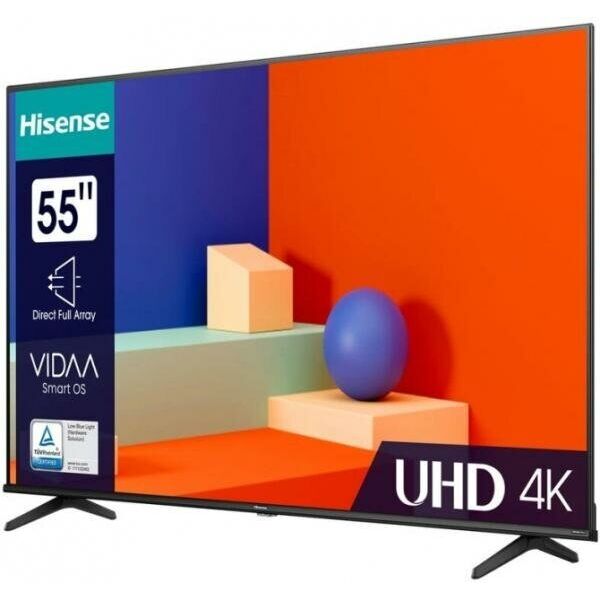 55" Телевизор Hisense 55A6K черный, 3840x2160, 4K Ultra HD, 60 Гц, Wi-Fi, SMART TV, VIDAA
