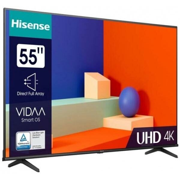 55" Телевизор Hisense 55A6K черный, 3840x2160, 4K Ultra HD, 60 Гц, Wi-Fi, SMART TV, VIDAA