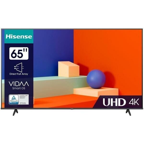 65" Телевизор Hisense 65A6K черный 3840x2160, 4K Ultra HD, 60 Гц, Wi-Fi, Smart TV, VIDAA