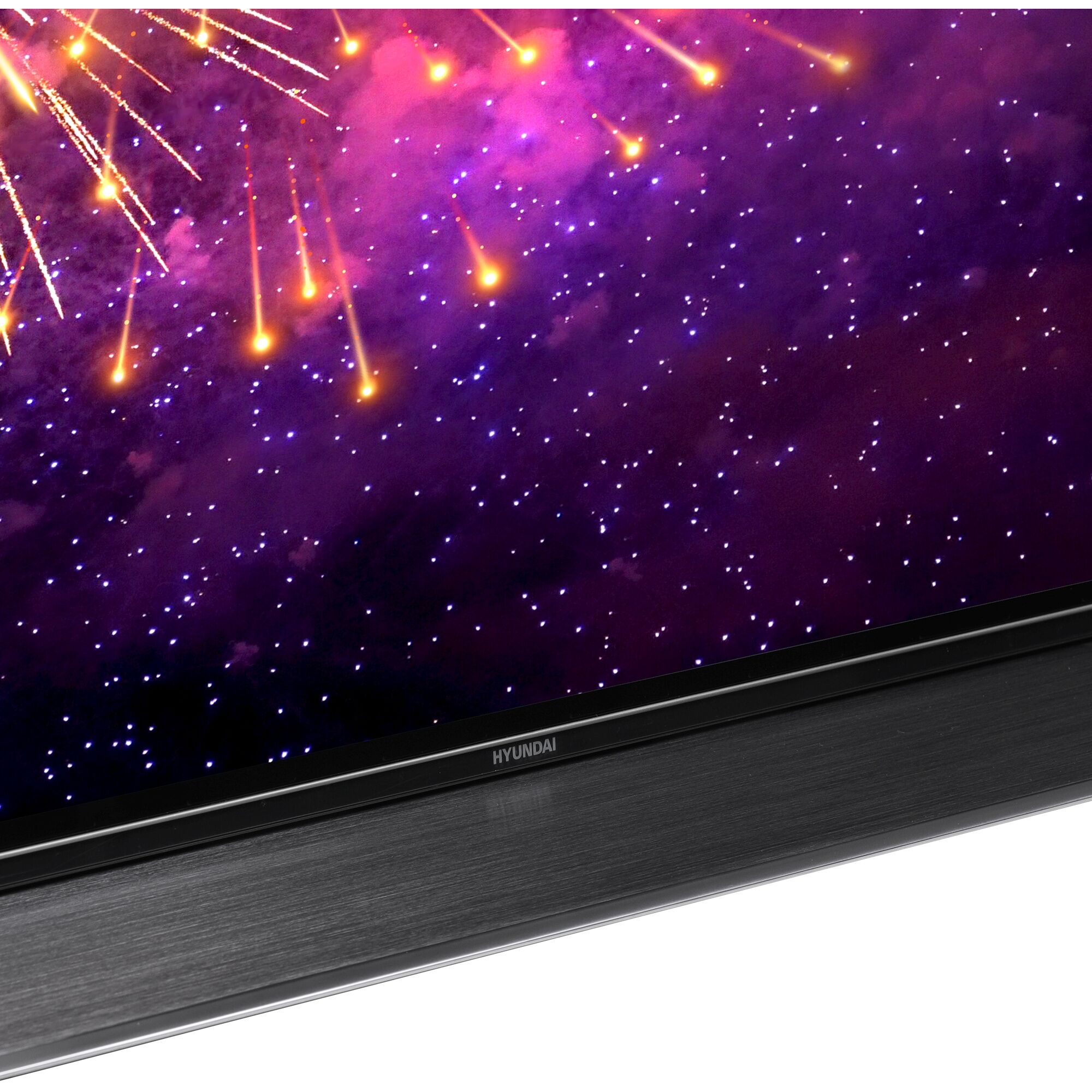 55" Телевизор Hyundai H-LED55OBU7700 черный 3840x2160, 4K Ultra HD, 120 Гц, Wi-Fi, Smart TV, Android TV