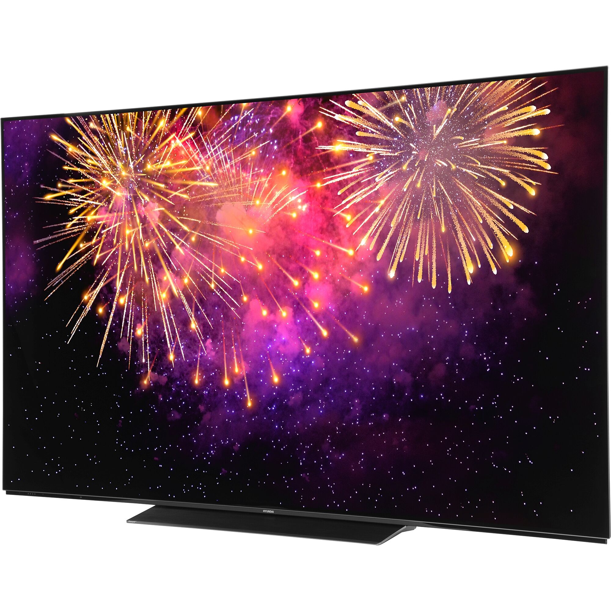 65" Телевизор Hyundai H-LED65OBU7700 черный 3840x2160, 4K Ultra HD, 120 Гц, Wi-Fi, Smart TV, Android TV