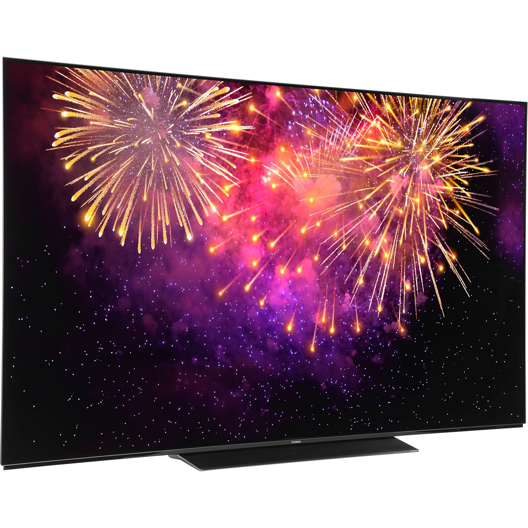 65" Телевизор Hyundai H-LED65OBU7700 черный 3840x2160, 4K Ultra HD, 120 Гц, Wi-Fi, Smart TV, Android TV