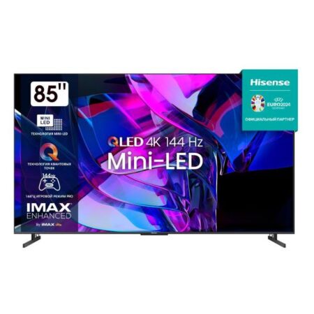 85" Телевизор Hisense 85U7KQ темно-серый 3840x2160, 4K UltraHD, 120 Гц, Wi-Fi, Smart TV, VIDAA