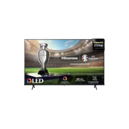 65" Телевизор Hisense 65E7NQ QLED черный 3840x2160, 4K Ultra HD, 60 Гц, Wi-Fi, Smart TV, VIDAA