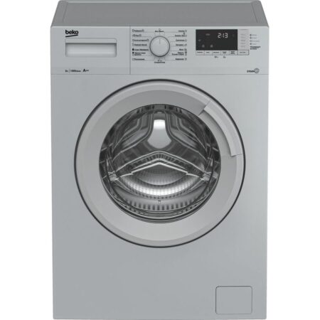 Стиральная машина Beko WSRE6512ZSS серебристая, 84х60х41,5см, 6кг