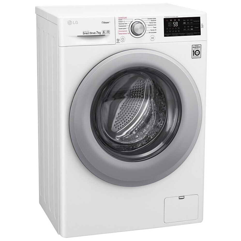 Стиральная машина LG F2M5HS4WP класс: A загр.фронтальная макс.:7кг белый инвертер