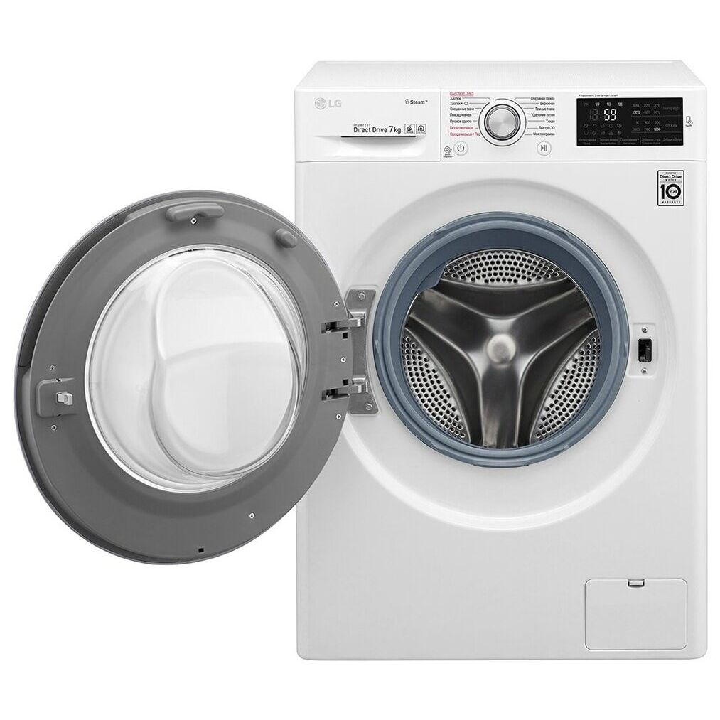 Стиральная машина LG F2M5HS4WP класс: A загр.фронтальная макс.:7кг белый инвертер