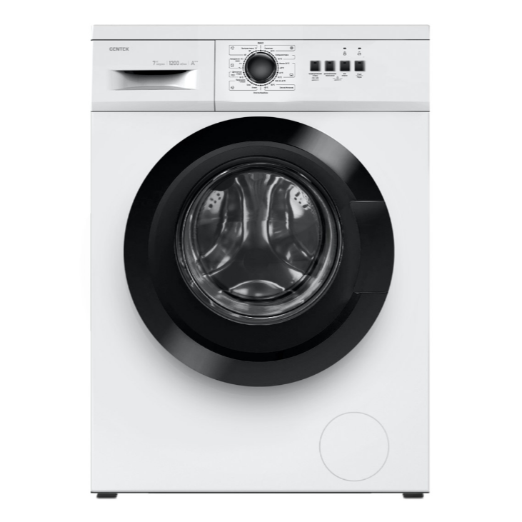 Стиральная машина Centek CT-1904 (белый) 1200 / 7кг / 40см / 23пр / Очистка барабана / A++