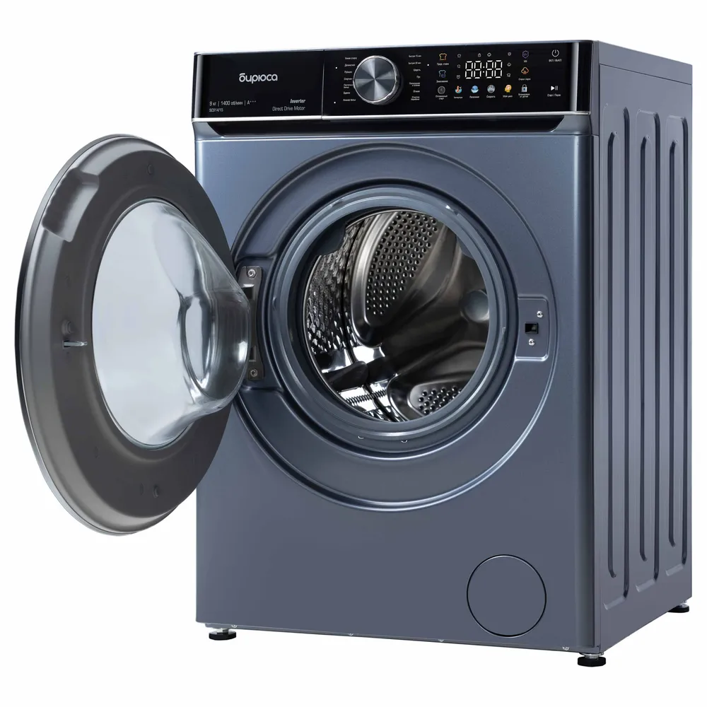 Стиральная машина БИРЮСА WM-SC914/15 S с прямым приводом Хромированный металлик