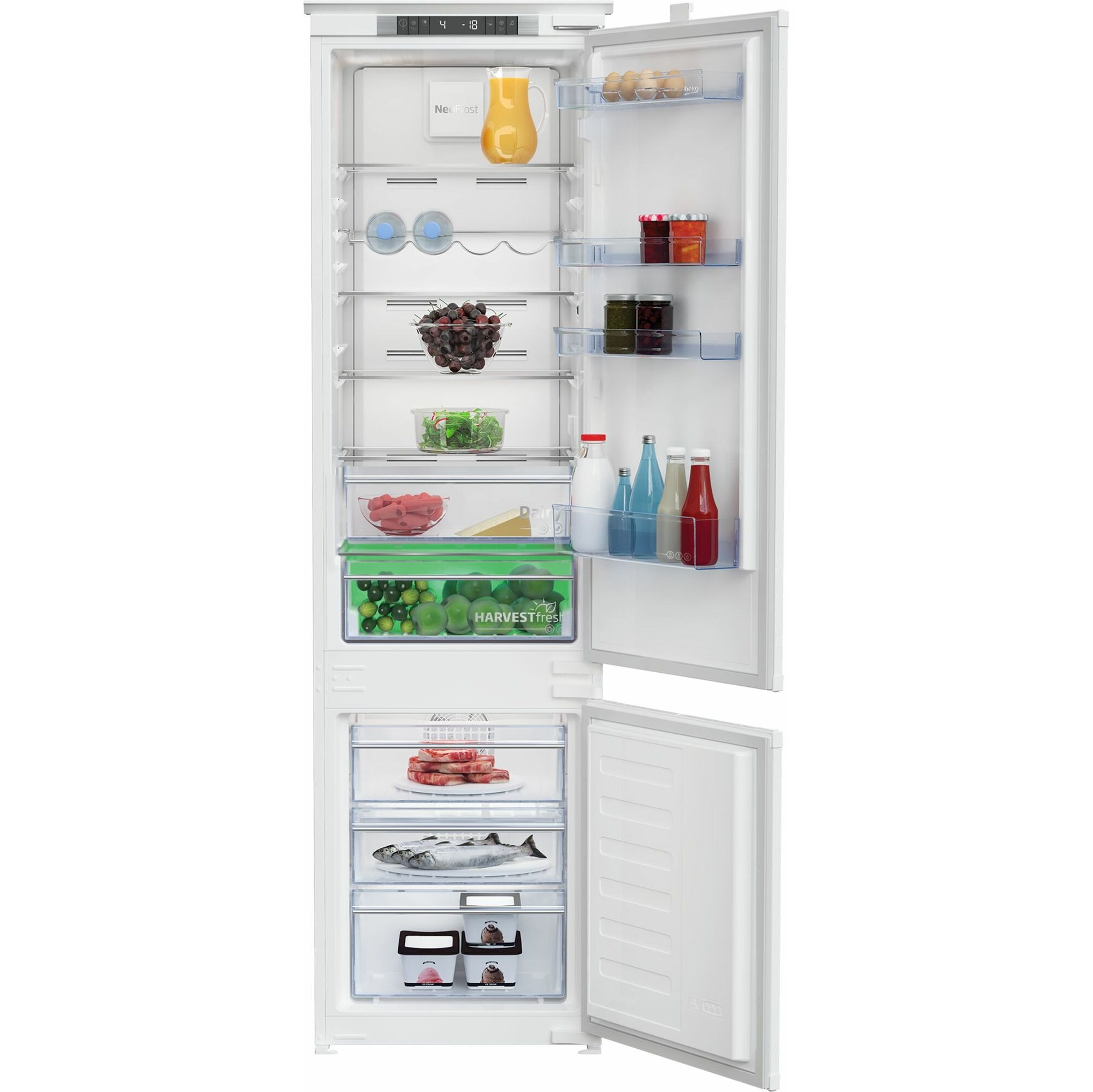 Встраиваемый холодильник BEKO BCNA306E3S белый